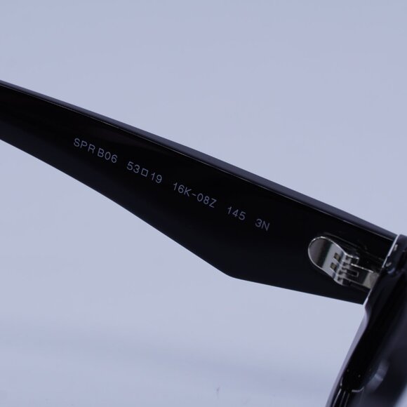 Prada PRB06S 16K08Z Sunglasses Black Rectangle Frame, Dark Grey Lenses - Picture 6 of 10